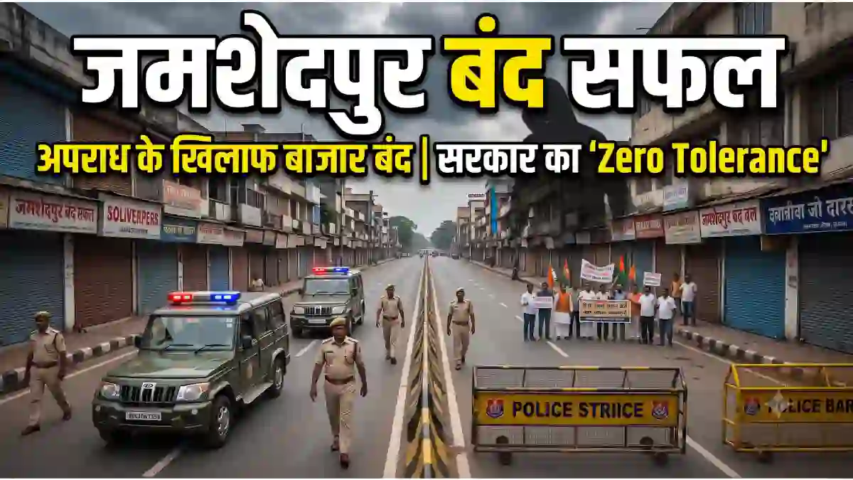 जमशेदपुर बंद शांतिपूर्ण रहा